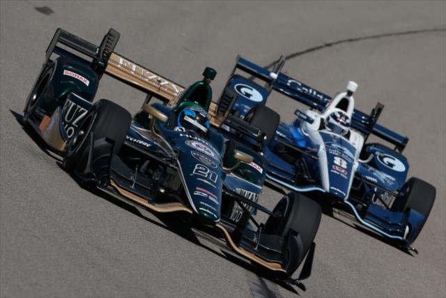 Hildebrand ha tenido un día de altas y bajas (FOTO: Joe Skibinski/INDYCAR)